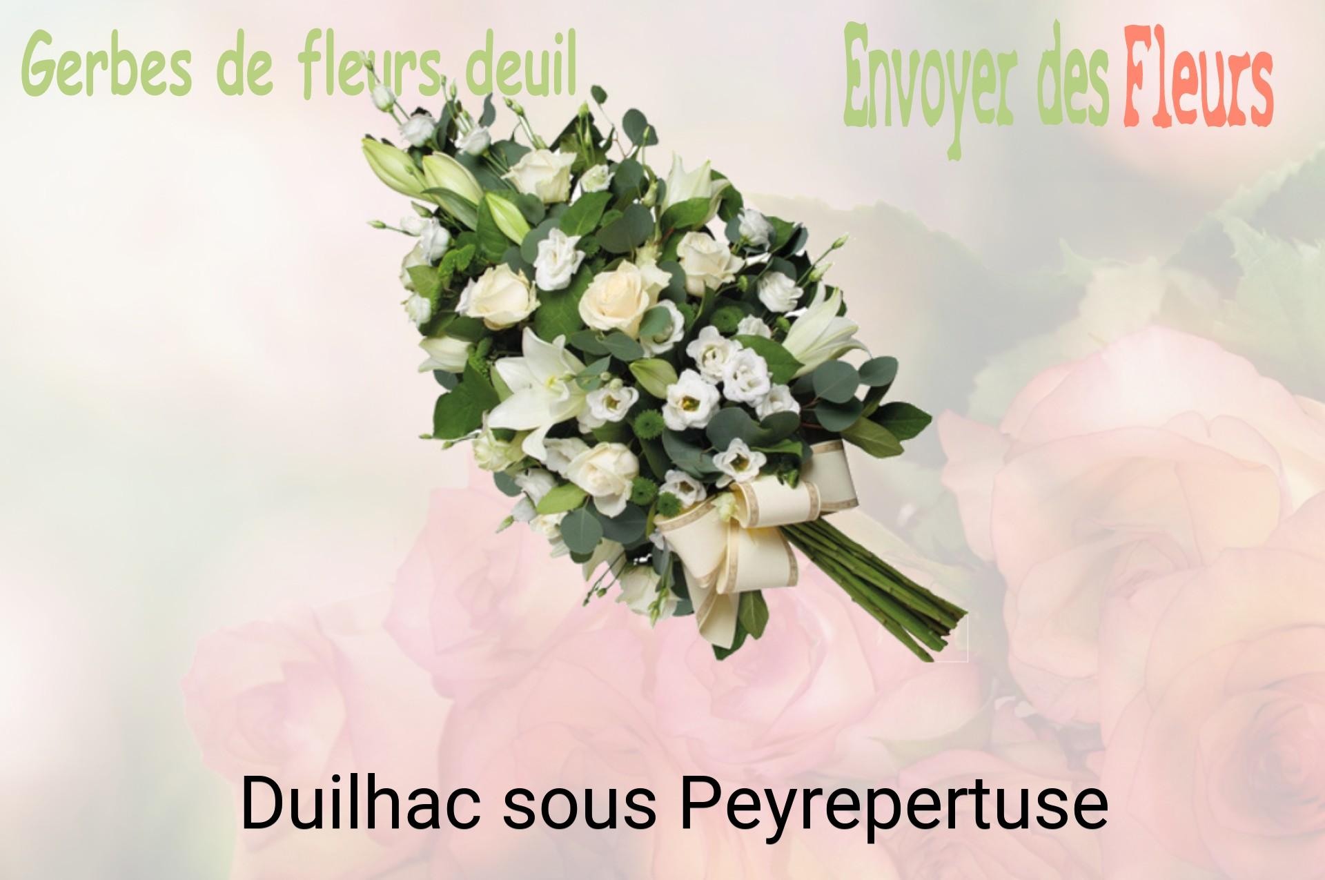 Gerbe de fleurs de deuil livrée à Duilhac-sous-Peyrepertuse